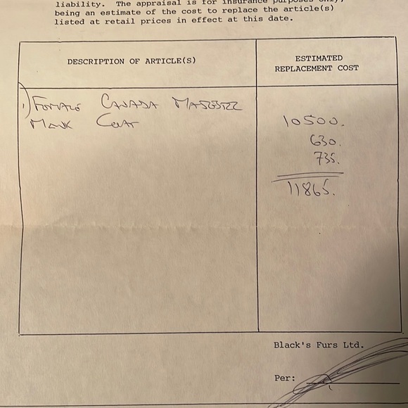 Vintage Genuine Mink Coat, Size L/XL - Picture 16 of 16